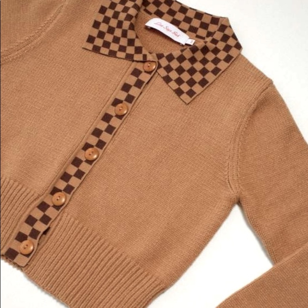 Lisa Says Gah Battenberg Button Cardigan